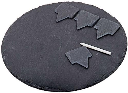 KitchenWorthy Slate Serving Set, Black