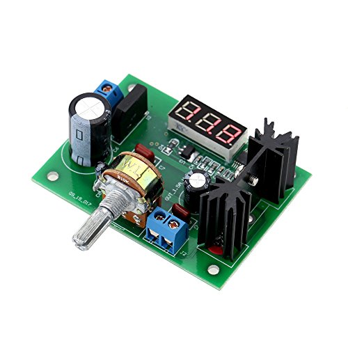 KKmoon LM317 AC / DC Einstellbarer Spannungsregler Reduzierring Spannungsversorgungsmodul mit LED Anzeige - 3