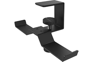 6amLifestyle Kopfhörer Ständer, Universal Kopfhörerhalter aus Aluminium Earphone Holder Headset Ständer mit Verstellbarer Klammer für Kopfhörer, Overhead Kopfhörer, Gaming-Kopfhörer