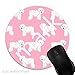Produktbild Maus-Pad Rosa Bichon Hund,7 inch rund Mouse-Pad mit rutschfester Unterlage Standard 1V2096