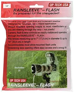 OP/TECH USA 9001142 Rainsleeve - Flash, 2-Pack (Clear)