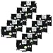 Produktbild coLorty 10PK TZe-231 Schriftband Laminiertes Band Schwarz auf Weiß 12mm x 8m Geeignet für Brother P Touch 1000W 1010 1090 1830VP 2030VP 2100VP 2430PC 2470 2730VP 7100 VP7600VP H100R H300 D200VP und Andere P-Touch Geräte (2 Jahre Garantie)