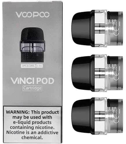 Voopoo Vinci Series V2, Cartouche, 2 ml, 1,2 Ohm, paquet de 3, sans  nicotine : Amazon.fr: High-Tech