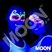 Moon Glow - Neon UV Glitter Face & Body Gel - 12ml Set of 6 - Glows brightly under UV