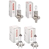 Bosch Fiat Linea Long Short Headlight Bulb Set 2 Long H7 Headlight 2 Short H1 Headlight Bulb