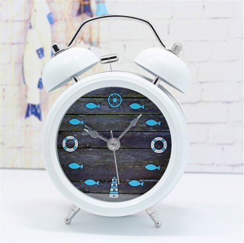DIDADI Alarm clock Rudders lifebuoys lighthouse xiaoyushan ring the alarm bell 12cm table creative desktop