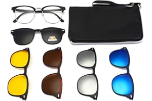 Hifot monturas gafas con Magnético Gafas de sol polarizadas, monturas gafas hombre mujer（Lentes solo adecuados para monturas en el conjunto）