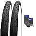 Produktbild Set: 2X Schwalbe Range Cruiser Schwarz MTB Reifen 26x1.75/47-559 + Schwalbe Schläuche Blitzventil