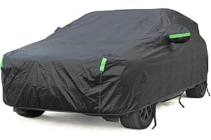 BEXITA Pokrowiec na samochód typu SUV, wodoodporne, do użytku na zewnątrz, na każdą pogodę, słońce, lód, mróz, śnieg, osłona zimowa, pasuje do SUV-a (do 510 cm)