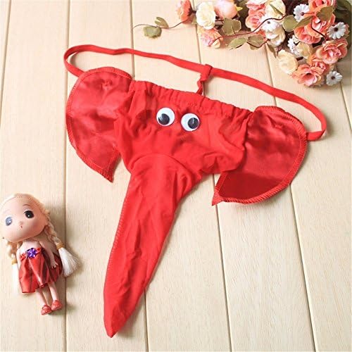 the Elephant Nose Small Red Like the Men'S T Pants Fluoroscopy Extreme Temptation Underwear Bra ,72-100Cm Waist, B
