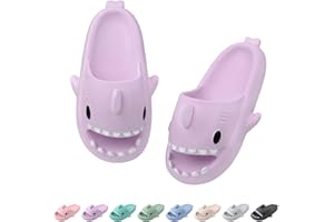 Dsaren Shark Slides Slippers Badelatschen Herren Damen Badeschlappen Weiche Rutschfest Cozy Slides Original Wolken Schlappen Pantoletten Sommer Hausschuhe Gummi Dusch Badeschuhe Strand Sandalen