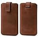 Produktbild ROYALZ Ledertasche für Huawei Y7 2017 Hülle Leder Case Schutz Tasche Handyhülle Lederhülle Schutzhülle Vintage-Leder, Farbe:Cognac Braun