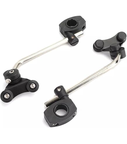 Support Universel Pour Pare-brise Moto - Guidon 22, 25 Ou 28 Mm, Réglable, Pour Carénage Ou Déflecteur - 10