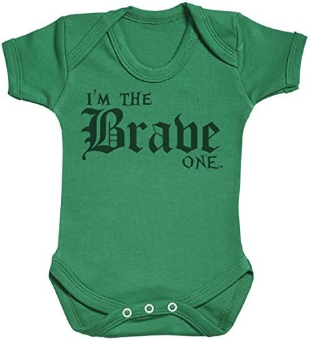 I'm The Brave One Baby Gift, Baby Boy Gift, Baby Girl Gift, Baby Boy Bodysuit, Baby Girl Bodysuit - 6-12 Months Green