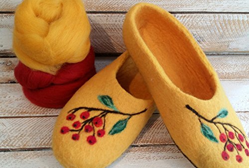 Preisvergleich Produktbild Hausschuhe / Hüttenschuhe aus Bergschafswolle - Größe 33 - Anush