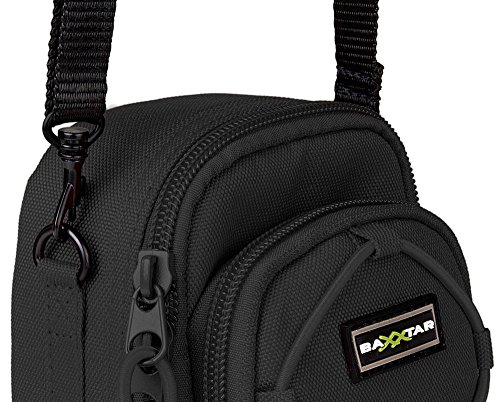 Baxxtar II noir Housse Sac pour Canon PowerShot G5 X SX160 SX150 G16 G15 - Nikon Coolpix P7000 P7100 P7700 -- Polaroid TWO -- Olympus XZ-1 -- Panasonic Lumix DC TZ200 DMC LX7 -- Samsung EX1 EX2F