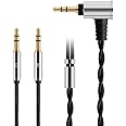 FAAEAL Replacement Cable for Hifiman SUNDARA Ananda,Upgrade Cable for Hifiman HE4XX/HE-400i/HE560/HE-350/HE1000 Headphone 2.5mm/3.5mm/4.4mm to Dual 3.5mm Jack Male Cord 1.45meters/4.7ft (3.5mm Jack)