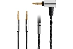 FAAEAL Ersatzkabel für Hifiman Sundara Ananda, UpgradeKabel für Hifiman HE4XXHE400iHE560HE350HE1000 Kopfhörer 2,5 mm3,5 mm4,4 mm auf Dual 3,5 mm Klinkenstecker 1,45 m 4,7 Fuß 3,5 mm