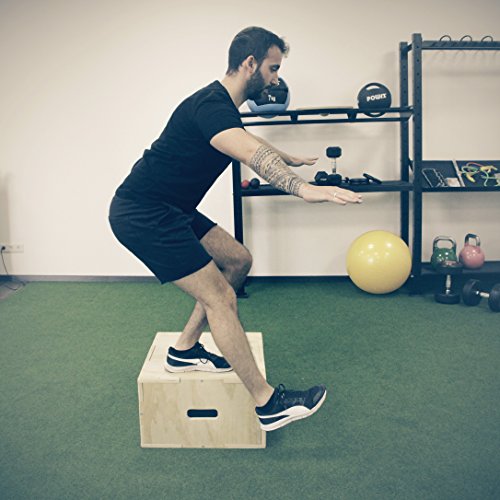 Plyobox Jumpbox Sprungkasten aus Holz von POWRX für Plyometrisches Training - 9
