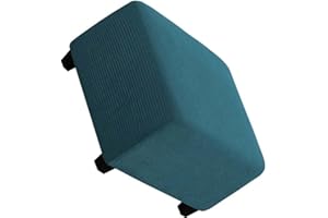 AQIGR Copri Pouf Quadrato 50x50/60x60/80x80 Copertura Ottomana Quadrata, Copripouf in Jacquard, Copripouf con Fondo Elastico, Traspirante e Morbido Elastico per Sgabello Protettivo