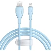 Baseus Pudding Hızlı Şarj &Ouml;zellikli Lightning Kablo 2.4A, 1.2 Metre, Mavi