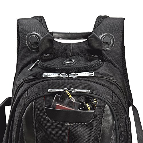 Everki Concept – Premium Laptop Rucksack für Notebooks bis 17,3 Zoll (43,9 cm) mit patentiertem Ecken–Schutz–System, Brillen-Hartschalenfach und weiteren hochwertigen Funktionen, Schwarz - 13