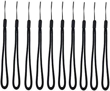 Yaxiny Hand Wrist Strap Lanyard for Cell Phone, USB Flash Drive, Mp3, Mp4, Mini Camera (50pcs, Black)
