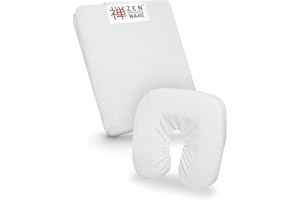ZEN MASSAGE WARE ZEN - Copertura per lettini & poggiatesta da massaggio - lenzuolo in morbida spugna per lettini cosmetici, da terapia & trattamento - rivestimento lavabile a 60° - accessori massaggi (bianco)