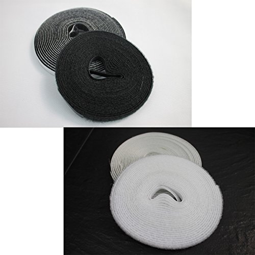 Klettband 5m für Fliegengitter aus Fiberglas-Gewebe selbstklebendes Hakenband + Flauschband zur sicheren Befestigung von Insektenschutzgitter Befestigungsband, Farbe:Anthrazit - 2