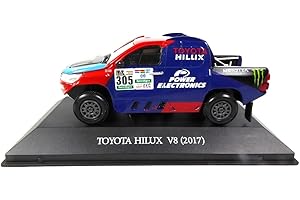 OPO 10 - Coche 1/43 Compatible con Toyota Hilux V8# 305 Nani Roma Rallye Dakar 2017 (DK600)