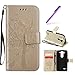 Produktbild LG G3 Mini Hülle Leder,LG G3 Mini Hülle Flip Case,LG G3 Mini Hülle Glitzer,LG G3S (G3 Mini D722) Hülle,EMAXELERS LG G3 Mini Hülle Wallet Muster Pure Schutzhülle für LG G3 Mini Hülle Hüllen,LG G3 Mini Hülle Glitzer Bling Diamant Wishing Tree PU Leder Wallet Case im Bookstyle Handytasche LG G3 Mini Flip Cover mit Standfunktion Protektiv Kunstleder Case Tasche Hülle Schutz Etui Schale Schutzhüllen für LG G3 Mini,Gold Wising Tree with Diamond