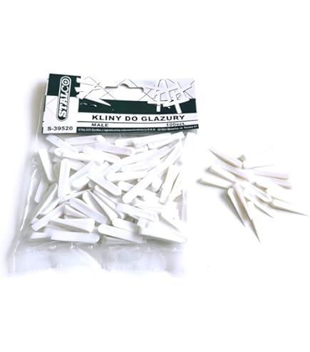 Small Plastic Tile Spacers : 100 X Mini Red Wedges - View #8