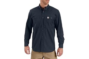 Carhartt Herren Rugged Professional-Serie Relaxed Fit, Langärmliges Canvas-arbeitshemd T-Shirt