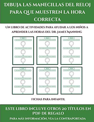 Fichas para infantil : Este libro contiene 30 fichas con actividades a todo color para niños de 5 a 6 años