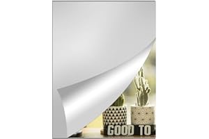 QEEYON Self Adhesive Mirrors Sheets, 1 pcs 30x21cm A4 Thickened Acrylic Mirror for Walls, Adhesive Mirror Tiles 3mm Thick Acrylic Workout Gym Mirror for School Educational or Home Decor