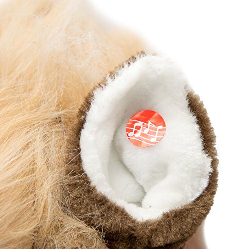 Giant XXL Plüschpferd, 125cm hohes Kinderpferd zum Reiten, fast lebensgroßes Spielzeug Pferd zum drauf sitzen, 380L Volumen, bis 100kg belastbar, mit verschiedenen Sounds, inkl. kleiner Bürste – ein Kindertraum! - 5