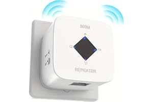 E-SHIDAI Repetidor WiFi Potente, Amplificador WiFi, Cubre hasta 120 m², Extensor WiFi,Elimina Zonas muertas, Compatible con Todas Las Cajas de Internet (Enchufe de la UE)