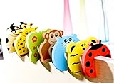 7 Stk. Baby Finger Klemmschutz für Türen | Türstopper mit 7 niedlichen Tiermotiven | Schaumstoff Kindersicherung | Einklemmschutz von Snapy - 6