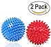 Price comparison product image Ciaoed Pack of 2 Spiky Massage Ball Trigger Point Massager Hard Stress Ball for Reflexology Muscle Back Plantar Fasciitis,9cm