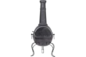 La Hacienda Murcia XL with Grill Brasero - Brasero Exterieur - Brasero Mexicain - Incinerateur de Jardin - Brasero pour Jardin - 48 x 48 x 136 cm