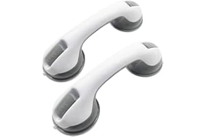 FUUTUU Agarraderas Baño para Mayores Apoyabrazos del Cuarto de Baño Barras de Sujeción Portátil Apoyo Asidero con Ventosa Asa Agarrador Ducha para Niños y Ancianos Minusvalido 2 PCS