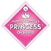 Produktbild Mutti & Daddy's Prinzessin An Bord Autoschild, Bord, Auto Schild, Mutter, Dad, Vater, Baby on board Zeichen,Baby a, Neuheit Schild (731)