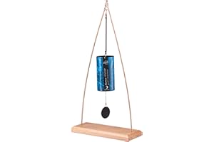 ‎DAYASA Zaphir Klangspiel Blue Moon Winter mit Ständer - Klangspielständer Tipi aus Buchenholz - 50 cm Höhe für Yoga, Kinder zur Entspannung und Meditieren