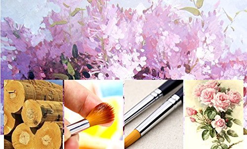 supass Pinsel-Set Miniatur Pinsel für Öl Acryl Aquarell Nail Künstler Malerei 7 pcs - 6