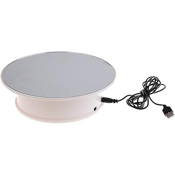 Predolo Elektrischer Drehteller 25cm - Rotierender Displayständer Mit Spiegeloberfläche