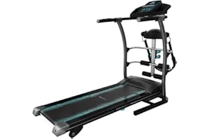 Cecotec Cinta de Correr Plegable DrumFit WayHome 1400 Runner Vibrator. 1500 W, Cinturón de Masaje, Mancuernas y Barras de Espuma, 1-14 km/h, 12 Programas, Superficie de Carrera 123x40 cm