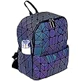 Batcat™ Luminous Geometric Backpacks Women Holographic Reflective Bags Iridescent Backpack Casual Daypacks