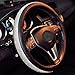 Produktbild Sino Banyan Cystal Lenkradabdeckung Steering Wheel Cover, mit PU-Leder Bling Bling Strass, Schwarz & Silber