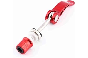 YOSOO HEALTH GEAR Universal Red Bike Seat Post Quick Release Clamp Skewer Bolt, New Cycling Bike QR Seatpost Clamp Fastener