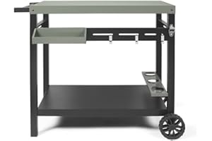 Livoo - Desserte pour plancha GS167V - 2, 3 ou 4 brûleurs, Rangement Bouteilles, Crochet Inclus